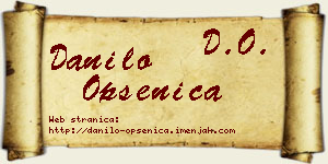 Danilo Opsenica vizit kartica
